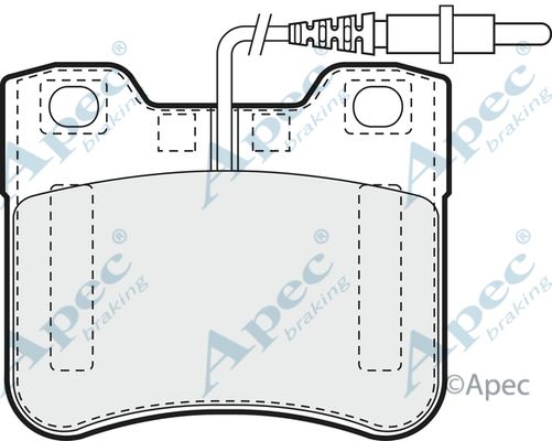 APEC BRAKING stabdžių trinkelių rinkinys, diskinis stabdys PAD715